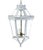 Early 21st Century A Vintage-Style Venetian Chandelier in White and Blue Tones, Featuring Three Lamps. For Sale - Image 5 of 12