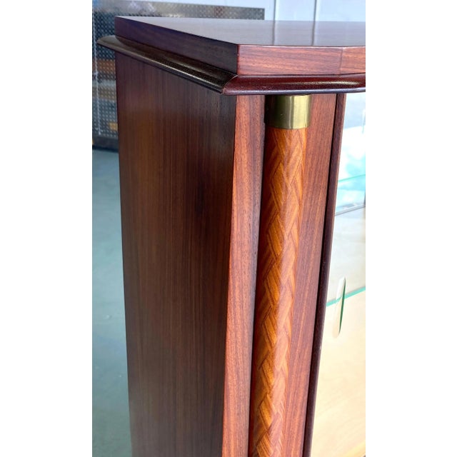 Early 20th Century French Art Deco Dry Bar Cabinet, Attributed to Jules Leleu, 1920s For Sale - Image 5 of 9