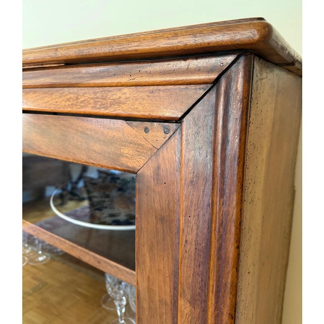Antique French Walnut Vitrine Display Cabinet For Sale In New York - Image 6 of 14