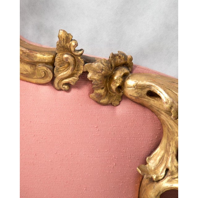 19th Century Rococo Italian Carved Giltwood Headboard For Sale - Image 12 of 18