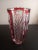 1970s Hofbauer German Cut to Clear Lead Crystal Vase For Sale - Image 5 of 6