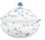 Large Blue Fluted Plain Porcelain Soup Tureen from Royal Copenhagen, 1920s For Sale