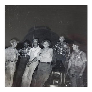 Mid 20th Century Working Men on Break Snapshot Photograph For Sale