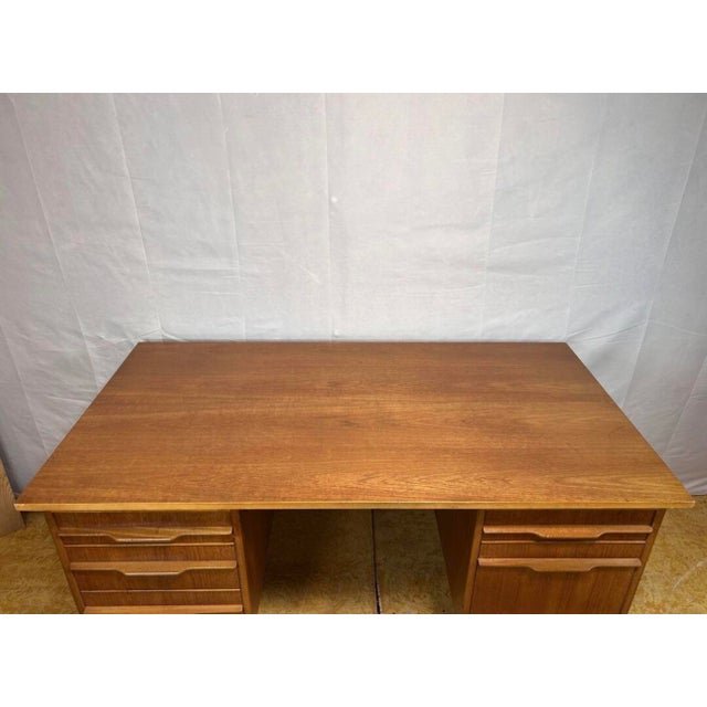 Mid-Century Danish Teak Desk, 1960s For Sale - Image 4 of 14