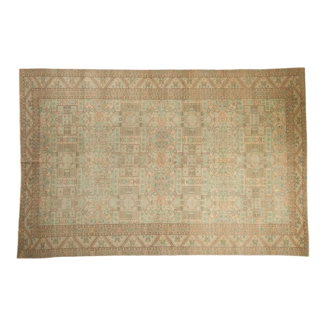Vintage Distressed Sparta Carpet - 6'4" x 9'6" For Sale