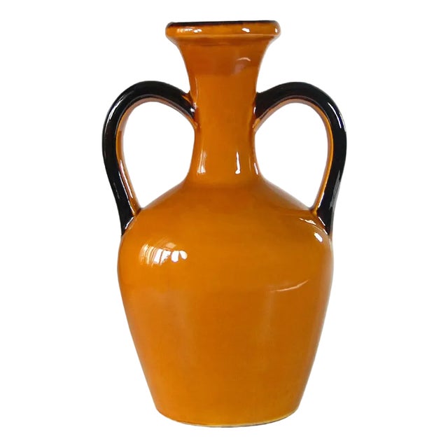 Large French Ceramic Glazed Vase, 1960s For Sale