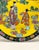 Japanese Yellow and Black Chinoiserie Style Porcelain Charger Plate, 1930s For Sale - Image 4 of 8