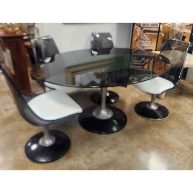 1970s Space Age Vintage Chromcraft Style Table & Chairs