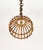 Gold Mid-Century Hand-Crafted Rattan and Bamboo Chandelier Pendant, Italy, 1970s For Sale - Image 8 of 13