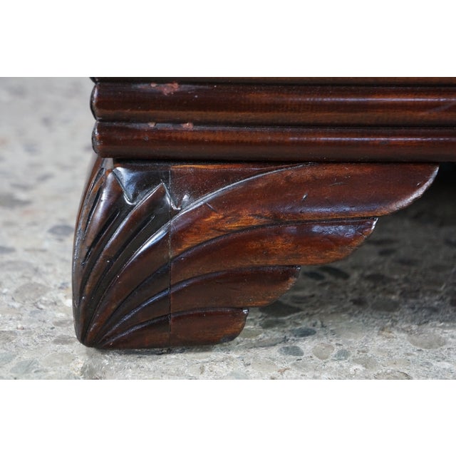2 Antique Victorian Walnut Tapestry Upholstered Footstools Ottomans Bench Pair For Sale - Image 18 of 18