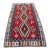 1990s Tribal Red Ikat Handmade Rug For Sale