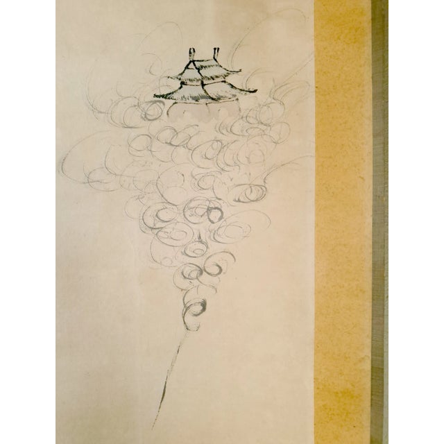 1900 - 1909 Japanese "Dream of the Clamshell" Scroll For Sale - Image 5 of 7