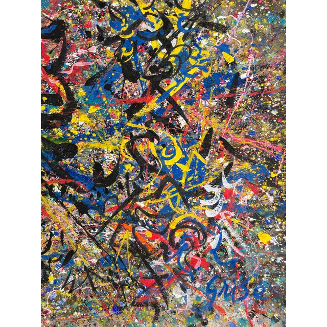 This is a fantastic Large Double-Sided Original Mixed Media Painting on Paper by Listed California Artist, Hendrik Grise...