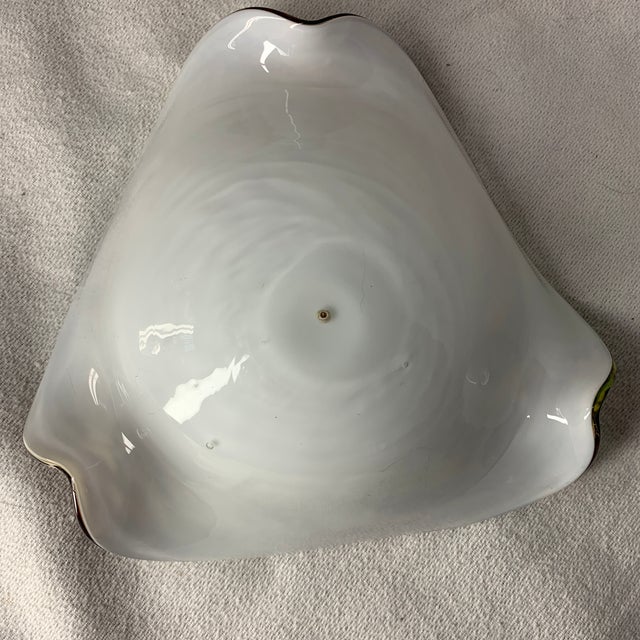 Vintage Avem Italian Murano Art Glass Decorative Bowl For Sale In Chicago - Image 6 of 6