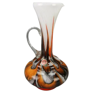 Italian Opaline Florence Glass Vase by Vetreria Barbieri, 1970s