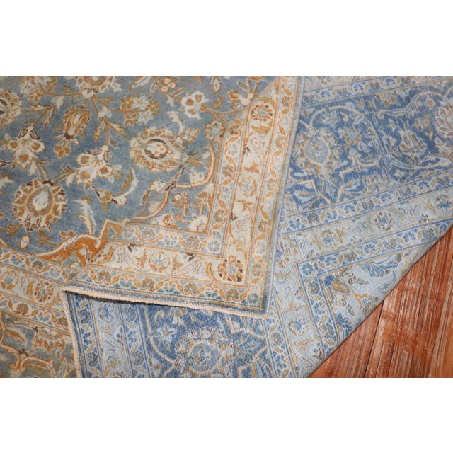 Vintage Persian Kashan - 8'8" x 12'3" For Sale - Image 9 of 11