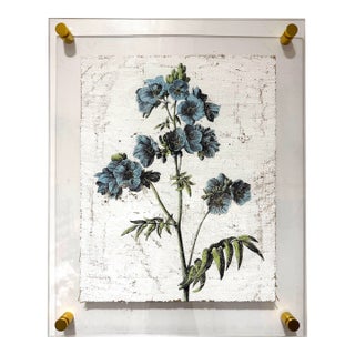 Blue Bells Flowers - Hand Textured Blue Flowers For Sale