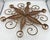 French Country French Country Wrought Iron Metal Art Work Enamel Starburst Medallion Wall Decor For Sale - Image 3 of 6