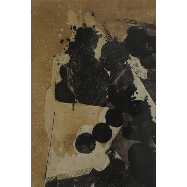 Mid-Century Modern Thormod Larsen, Composition, 1961, Color Etching For Sale - Image 3 of 6