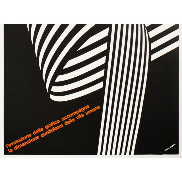 Mid-Century Modern 1994 Original Italian Poster, Alfieri & Lacroix (The 100 Best Posters Collection) For Sale - Image 3 of 4