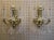 Traditional ​ Pair of 21st Century Schonbek La Scala 3 Light Brass & Rock Crystal Wall Sconces For Sale - Image 3 of 9