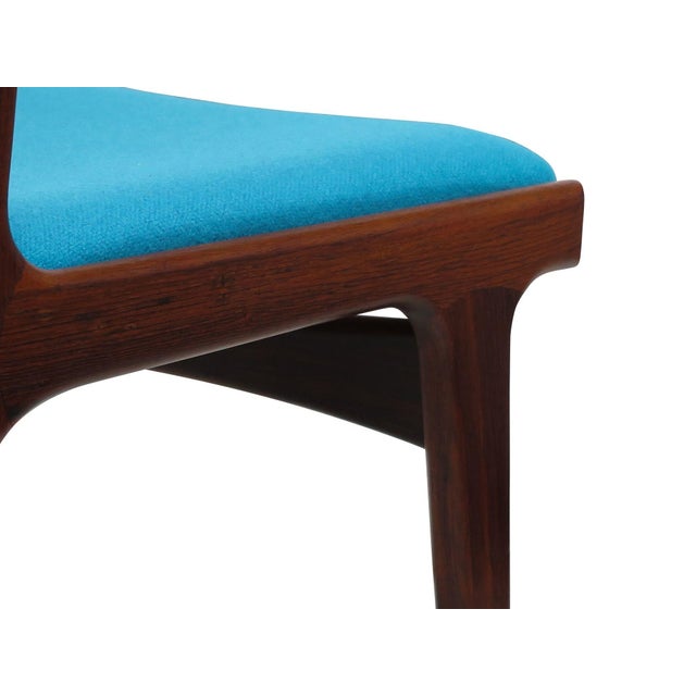 Mid 20th Century Attributed to Johannes Andersen for Uldum Moblefabrik Rosewood Dining Chairs - Set of 4 For Sale - Image 10 of 12