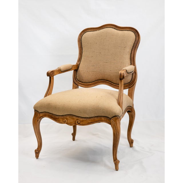 Burlap Occasional Seating. This chair is custom made by Mavrikis Design. These can be made to order.