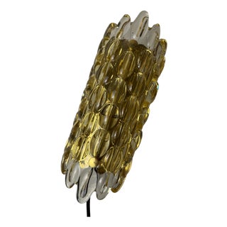 Wall Lamp in Glass and Brass by Carl Fagerlund for Orrefors For Sale