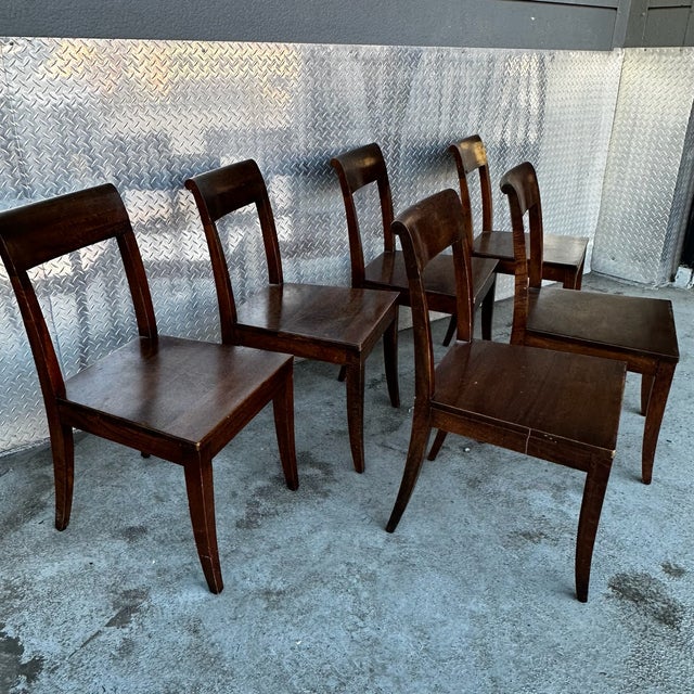 Set of 6 Crate & Barrel Cabria Dining Chairs Details: The traditionally-minded Cabria side chair from Crate & Barrel...