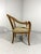 Elegant arm chair. Beautiful shaped wooden frame with nice patina, spring coiled seat, original velour fabric. 1900’s. In...