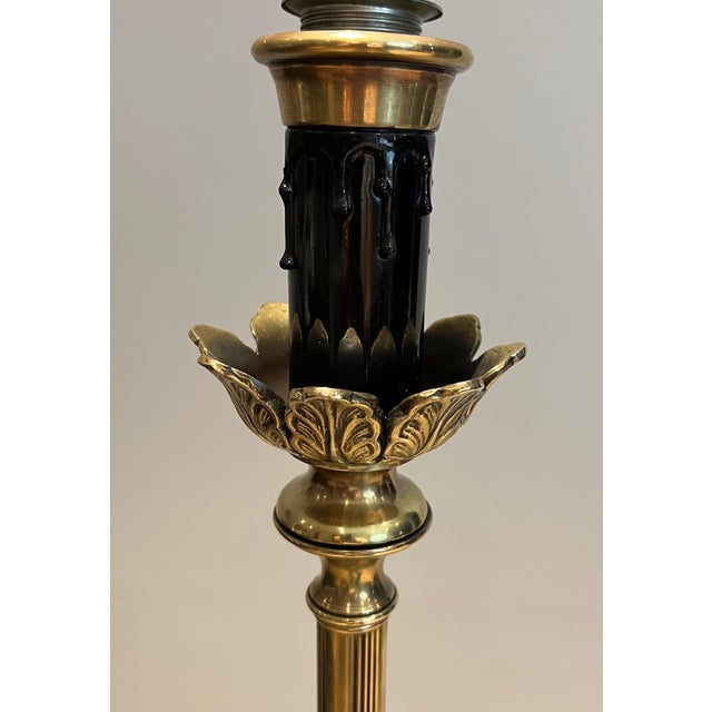 Mid-Century Modern 1970s Mid-Century Modern Brass Pineapple Floor Lamp For Sale - Image 3 of 12