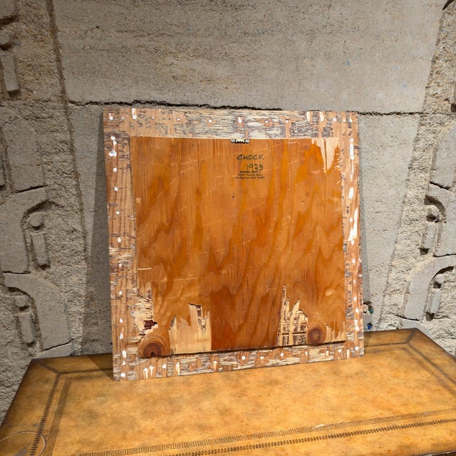 Original Contemporary Abstract Art Wall Constructed in Acrylic Op Art Chok 1973 For Sale - Image 10 of 10