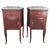 20th Mid-Century Modern Nightstands With Glass Top and Bronze Crest - a Pair For Sale - Image 13 of 13