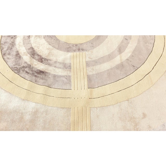 One-of-a-kind Art Deco Style Lavandula Rug by Doris Leslie Blau For Sale - Image 11 of 11