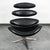 1960s Mid Century Danish Modern Lounge Chairs Corona Set of 2 Black Chrome Ottoman MCM For Sale - Image 5 of 11