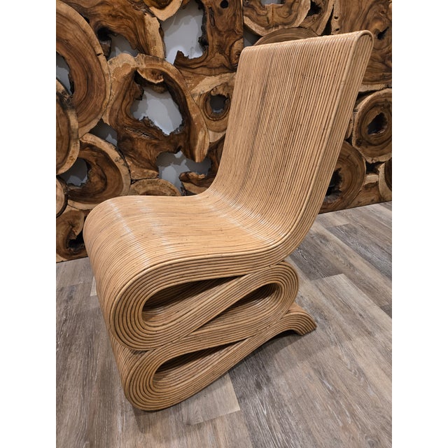 2020s Natural Rattan Snake Chair For Sale - Image 5 of 7