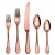 Contemporary Mepra Dolce Vita 20 Piece Flatware Set, Mirror Bronze For Sale - Image 3 of 3