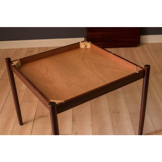 Danish Modern Rosewood Flip Top Game Dining Table by Kibaek Møbelfabrik For Sale - Image 11 of 17