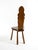 Brown Spanish Wooden Chair with Ornate Backrest, 1960s For Sale - Image 8 of 18