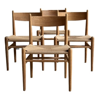 CH36 Dining Chairs by Hans J Wegner for Carl Hansen & Son, 1960s, Set of 4 For Sale