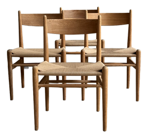 CH36 Dining Chairs by Hans J Wegner for Carl Hansen & Son, 1960s, Set of 4