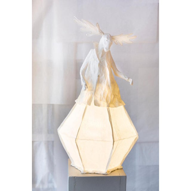 Animal Facetté Paper Light Sculpture by Papier À Êtres For Sale - Image 4 of 6