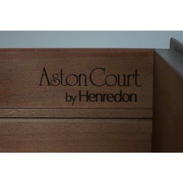 Henredon Aston Court Burl Walnut 9 Drawer Highboy Chest For Sale - Image 16 of 16