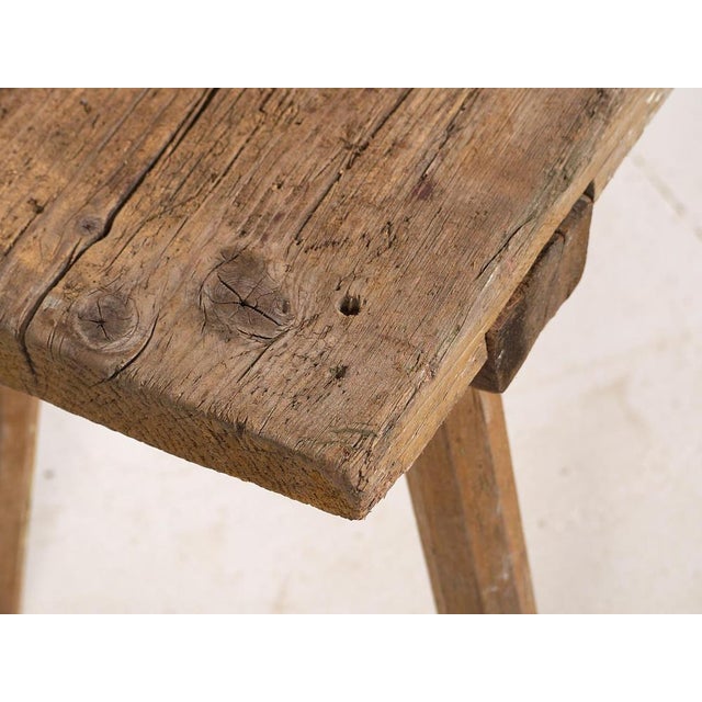 Small Vintage Bench, 1920 For Sale - Image 4 of 9