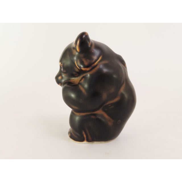 Stoneware Bear Figurines by Knud Kyhn for Royal Copenhagen, 1940s, Set of 3 For Sale - Image 5 of 18