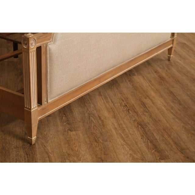 Wood Ethan Allen King 'Allesandra' Upholstered Bed Frame For Sale - Image 7 of 18