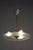 Metal Bauhaus Chandelier in Chrome, Steel and Frosted Glass, Czech, 1930s For Sale - Image 7 of 9
