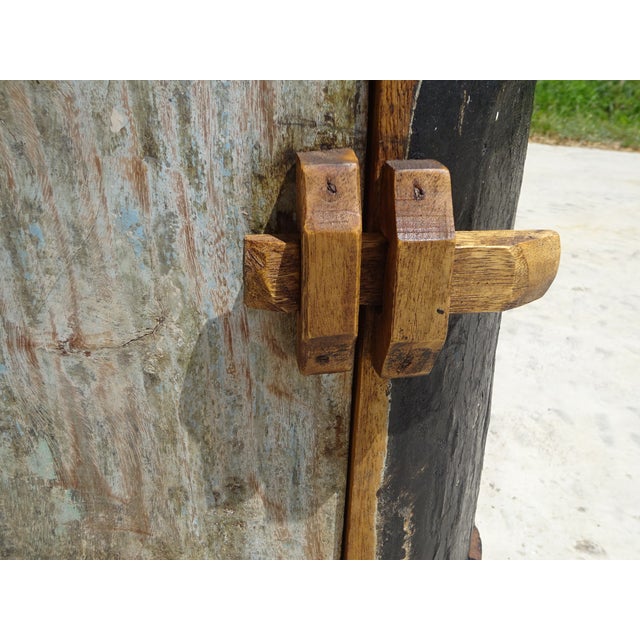 Small Cabinet in Canoe Wood and Teak, 2000s For Sale - Image 9 of 18