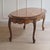 Stone French Coffee Table with Red Marble Top and Curved Wooden Frame For Sale - Image 7 of 13