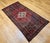 Vintage Persian Hamadan Rug, Hand-Knotted Wool, Geometric Medallion Pattern, Moss Green & Red, 4x7 For Sale - Image 13 of 18